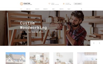 Crafter - Interior Multipage Classic HTML Bootstrap Website-Vorlage