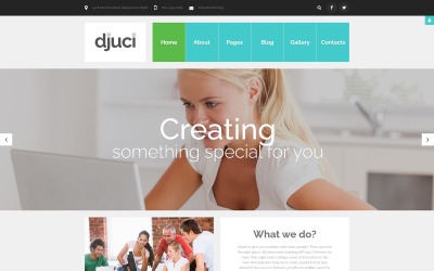Djuci - шаблон Joomla, агентство веб-дизайну