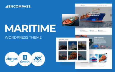 Encompass - Logistics &amp;amp; Transportation WordPress Theme for Maritime Transport Businesses
