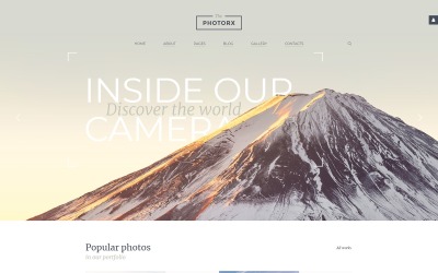 Joomla Vorlage namens "The Photorx - Photo Studio Clean Functional" #61256