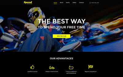 Karting Moto CMS HTML Şablonu