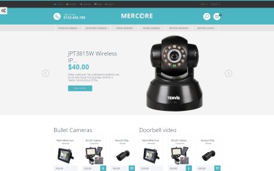 "Mercore - Safety Equipment Store" - адаптивний PrestaShop шаблон №61278