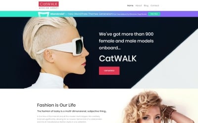 Passarela - Tema WordPress responsivo da agência de modelagem de moda