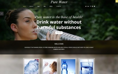 Responsive Joomla Vorlage für Wasser #61262