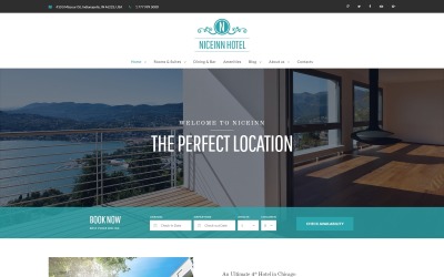 Responsive NiceInn - Small Hotel Responsive Wordpress #61237