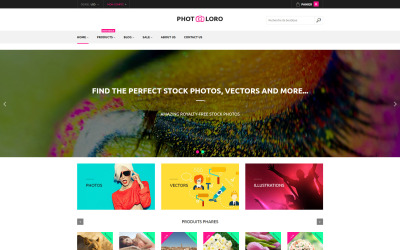 Responsivt PhotoLoro Shopify Theme Shopify-tema #61209