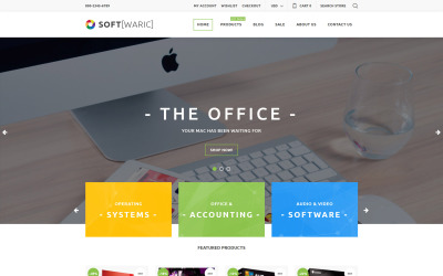 Responsivt Software Store Responsive Shopify-tema #61210