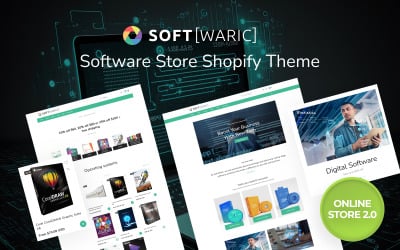 Soft Waric – Responsives Shopify-Theme für Software-Onlineshop 2.0