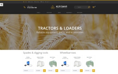 Agrismar - шаблон PrestaShop для сельскохозяйственных компаний №61314