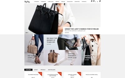 Big Bag - Modello OpenCart del negozio di borse