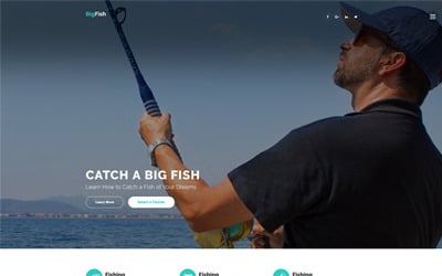 BigFish - Modèle de site Web de pêche