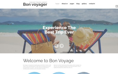 Bon Voyage - Agência de viagens e planejamento de férias Template Joomla responsivo