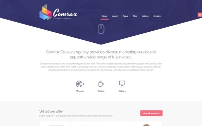 Comrax - ІТ-консалтинг Joomla шаблон