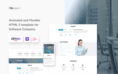 Consultor financeiro - modelo de site responsivo