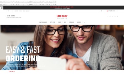 Ellasser - Tema PrestaShop del negozio online di profumi