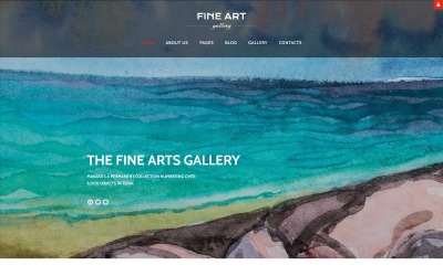 "Fine Art - Galerie d'art et de culture" thème Joomla adaptatif #61335