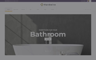 Hardwire - domácí železářství reagující na téma WooCommerce