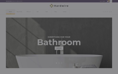 Hardwire - Household Hardware Store Responsive WooCommerce sablon 61304