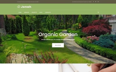 Jonah - motyw WordPress do projektowania krajobrazu i koszenia trawników
