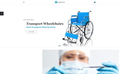 Responsive Amkorte - Medical Equipment Store OpenCart Template #61383