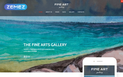 Responsywny szablon Joomla Fine Art - Art & Culture Gallery Responsive #61335