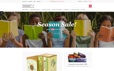 Reszponzív Books Responsive OpenCart Template OpenCart sablon 61359