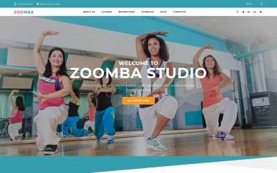 Reszponzív Zoomba - Zoomba Dance Studio WordPress sablon 61364