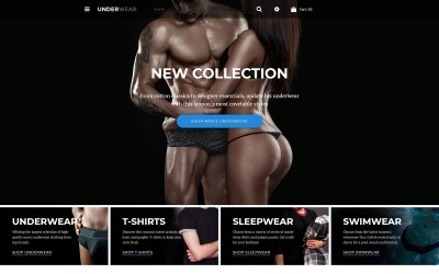 Sous-vêtements - Modèle OpenCart de magasin de lingerie et de sous-vêtements