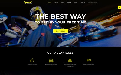 Speed - Karting Klub érzékeny Joomla sablonja
