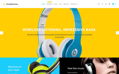 Tema Shopify Responsive para Sitio de Tienda de Instrumentos Musicales #61308
