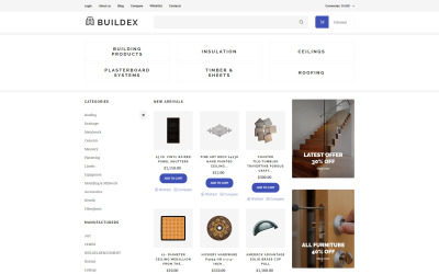 Thème VirtueMart pour magasin de matériaux de construction #61398