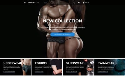 Underwear - Lingerie &amp; Underwear Store OpenCart Template