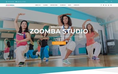 Zoomba - тема WordPress для танцевальной студии Zoomba