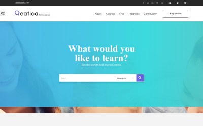 Creatica - PrestaShop-thema voor online cursussen