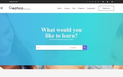 Creatica - Тема PrestaShop для онлайн-курсов