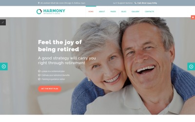 Harmónia - Nyugdíjas tervezés Joomla sablon