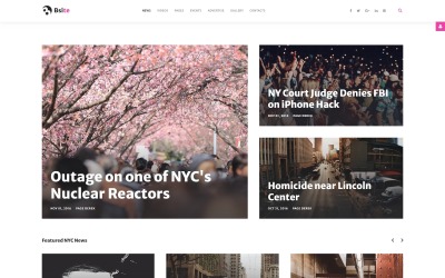 Responsivt Bsite - News Portal Responsive Modern Joomla-mall #61405