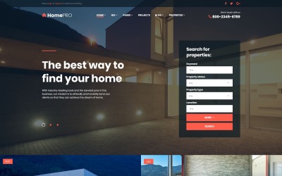 Template Web Flexível para Sites de Agencia imobiliária №61406