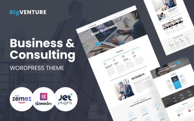 BigVenture - Thème WordPress Elementor pour sociétés de gestion et de conseil aux entreprises