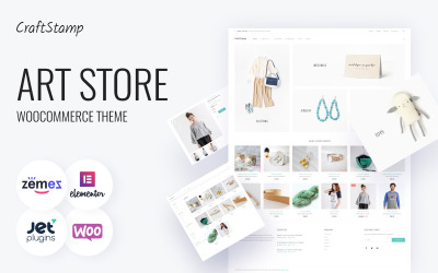 CraftStamp - El Yapımı Sanat Mağazası WooCommerce Teması