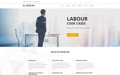 Duncan - Tema WordPress adaptable para empresas de abogados