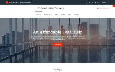 Fenimore - Joomla-Vorlage für Rechtsanwalts- und Rechtsdienste