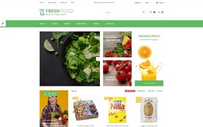 Fresh Food - Healthy &amp; Organic Food Store OpenCart Template