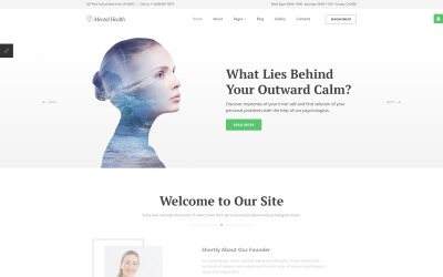 Geestelijke gezondheid - Responsieve Joomla-sjabloon voor psychotherapiecentrum