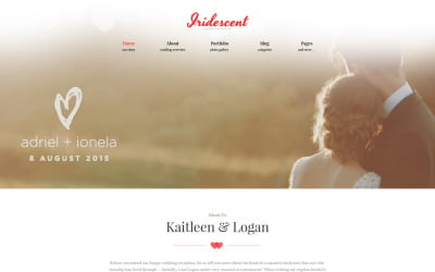 Iridescent - Marriage &amp; Wedding WordPress Theme