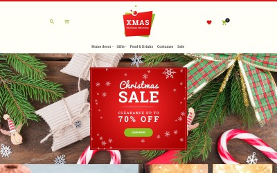 Karácsony - Karácsonyi ajándékbolt érzékeny Magento téma