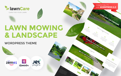 Lawn Care - Gräsklippning och landskap WordPress-tema