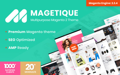 Magetique - AMP-Ready Multipurpose Magento 2 Theme Magento Theme