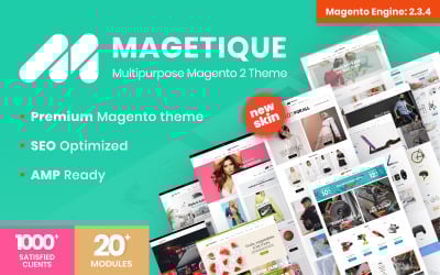 Magetique - Tema Magento multiuso pronto per AMP