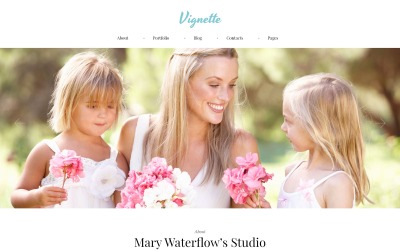 Motyw WordPress Vignette - Family Photographer & Portfolio #62019